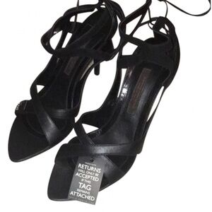 Narciso Rodriguez black heeled sandals